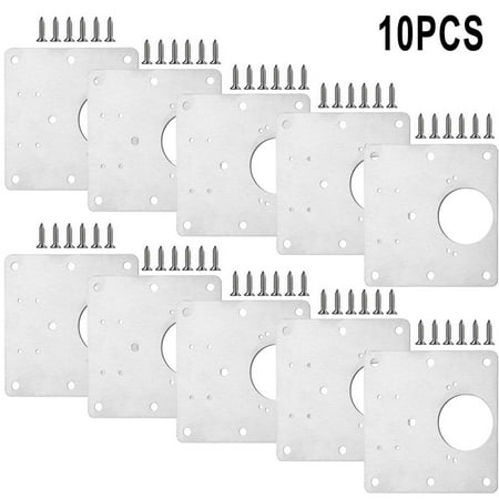 

Kitchen Cupboard Door Hinge Repair Kit Plate and Fixing Screws Cabinet Hinges