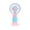 Pink, variant on Portable Macaron Mini Fan, 3 Speed ​​Settings, USB Rechargeable, Suitable for Outdoor Sports Travel andDaily Use (Little Flower/Yellow)