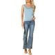 thumbnail image 2 of Camisas de satén INSPIRE CHIC para mujeres, sin mangas, con escote en V, pijamas casuales de seda, top de tanque S azul, 2 of 6