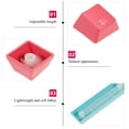 thumbnail image 2 of Yuan 8pcs Translucent Keyboard Caps Double Colors Keycaps Compatible for USCORSAIR, 2 of 7