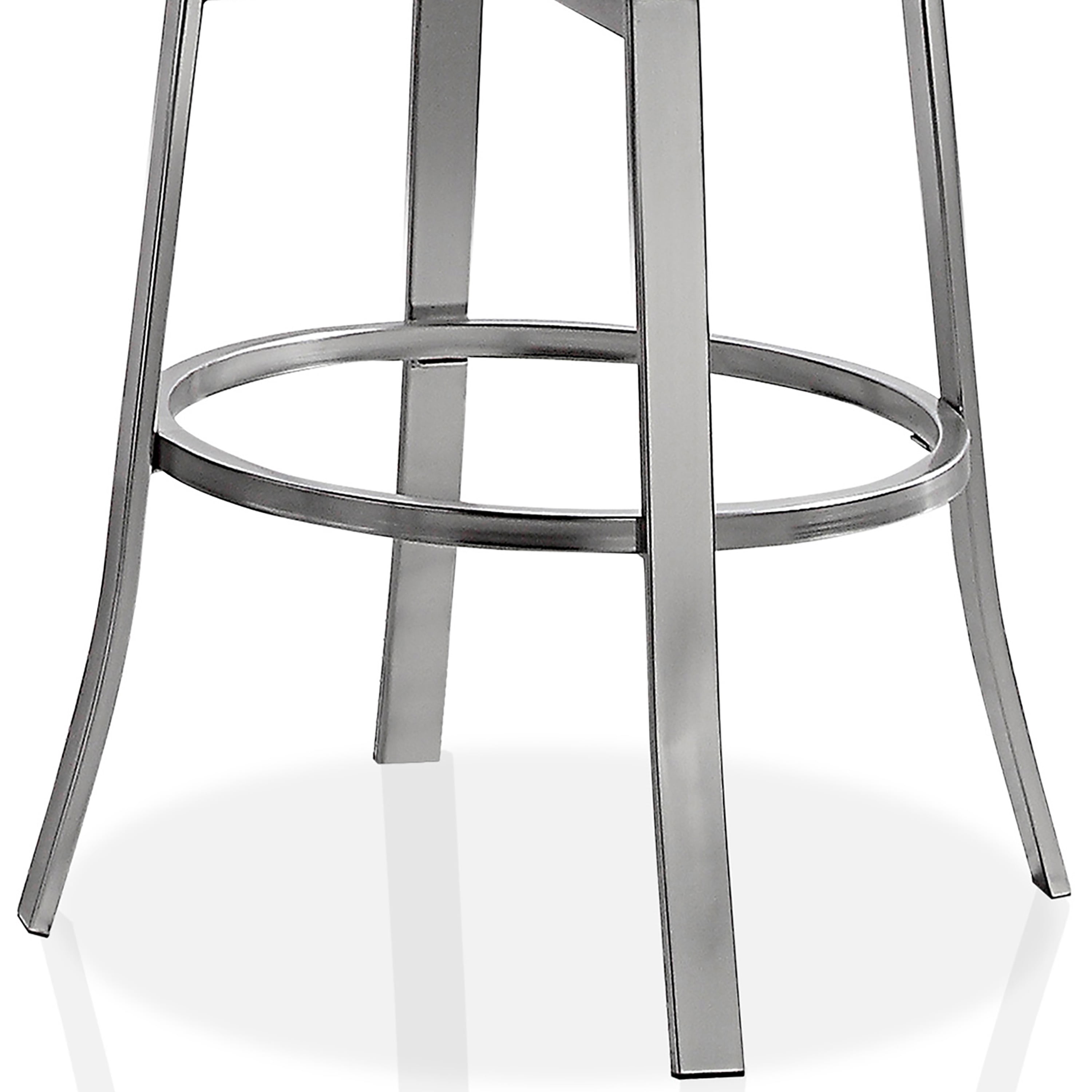Furniture of America Harper Metal Swivel Stool-Set of 2, Navy, 24-in