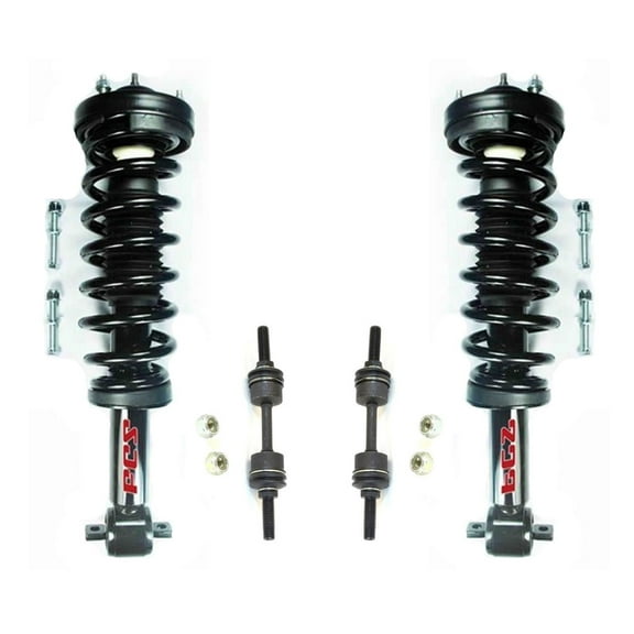 Coil Spring Struts For REAR WHEEL DRIVE ONLY 2014 Ford F150 Extended Cab 4pc