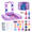 Disney Stitch, variant on Hello Kitty and Friends Beauty Vanity Set with Light-Up Mirror, Includes Lip Gloss, Eyeshadow, Blush, Brushes, Nail Polishes, Ages 6+, Battery Not Included, for Gift-Giving, Parties by Townley Girl