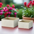 thumbnail image 4 of Calvian Terracotta Square Planter Set (Set of 2), 4 of 6