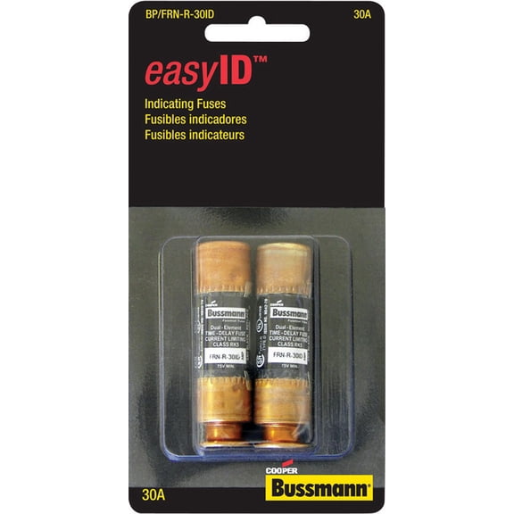 Bussmann EasyID 30 amps Dual Element Time Delay Fuse 2 pk