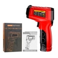 thumbnail image 2 of Pyrometer Infrared Thermometer, Non-contact Temperature Sensing , -50 To 600 -58F~1112F With Adjustable Emissivity, 12:1 D:S Ratio, LCD Backlight, Hi/Lo Alarm, Data, 2 of 7