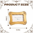 thumbnail image 7 of DESIGNICE Vintage Picture Frames,Vintage Element Wall Frames,Subtle Texture Gold Picture Frames,5.91"X3.94",Gold, 7 of 7
