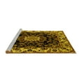 thumbnail image 2 of Ahgly Company Machine Washable Indoor Square Medallion Yellow Traditional Area Rugs, 7' Square, 2 of 4