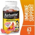 thumbnail image 5 of Airborne 500mg Vitamin C + Zinc Immune Support Supplement Gummies for Kids, Assorted Fruit Flavor, Gluten Free Crafted Blend with Powerful Antioxidants Vitamins C & E, 63 Gummies (2 Pack), 5 of 9
