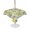 Green, variant on Outdoor Tablecloth with Umbrella Hole for Patio/Picnic/Party/Camping, Summer Lemon Waterproof Table Cloth Round Cover Washable, Tropical Botanical Leaves Yellow Plaid (Dia 60")