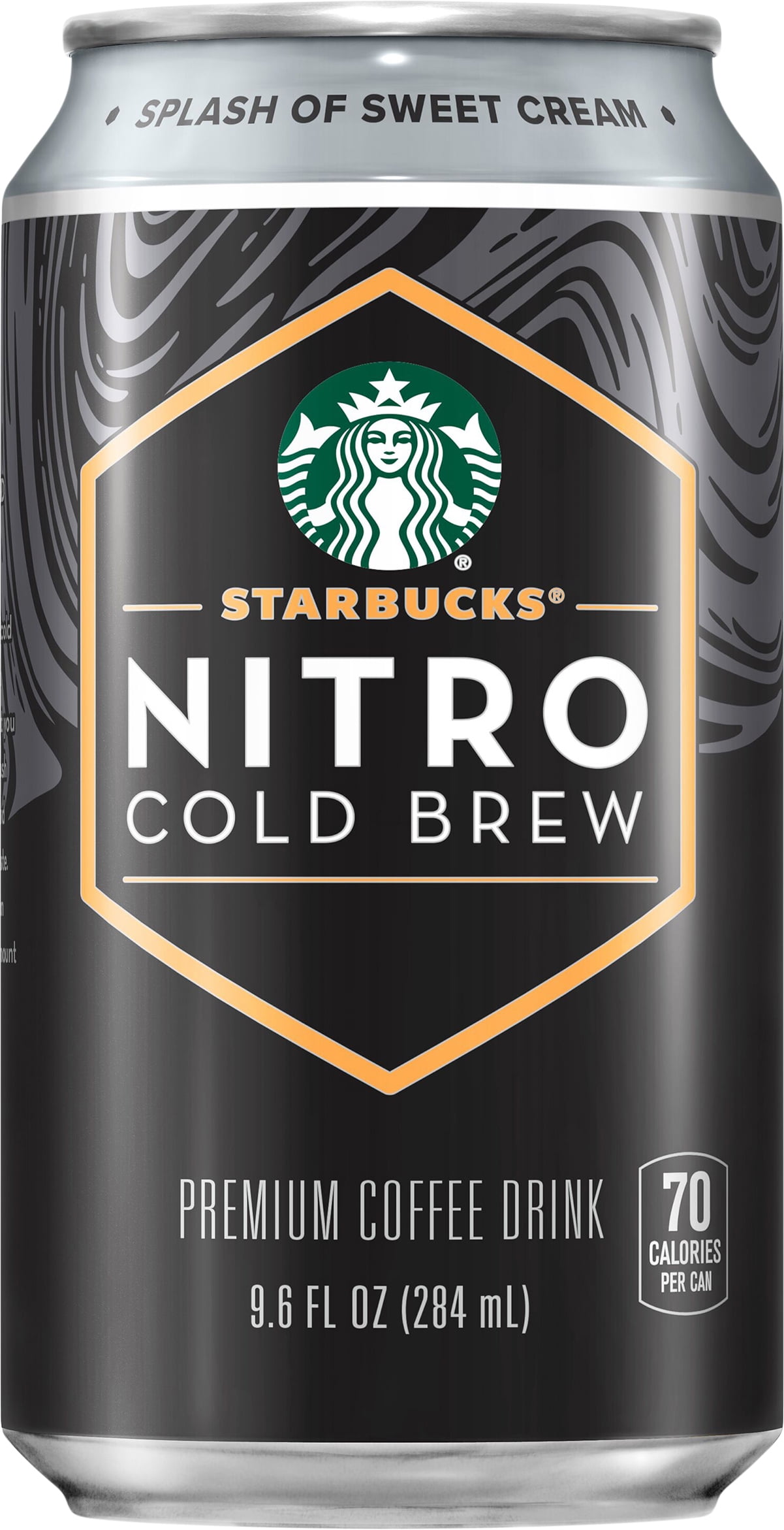 Starbucks Coffee Drink Nitro Cold Brew Sweet Cream 9.6 Fluid Ounce Can