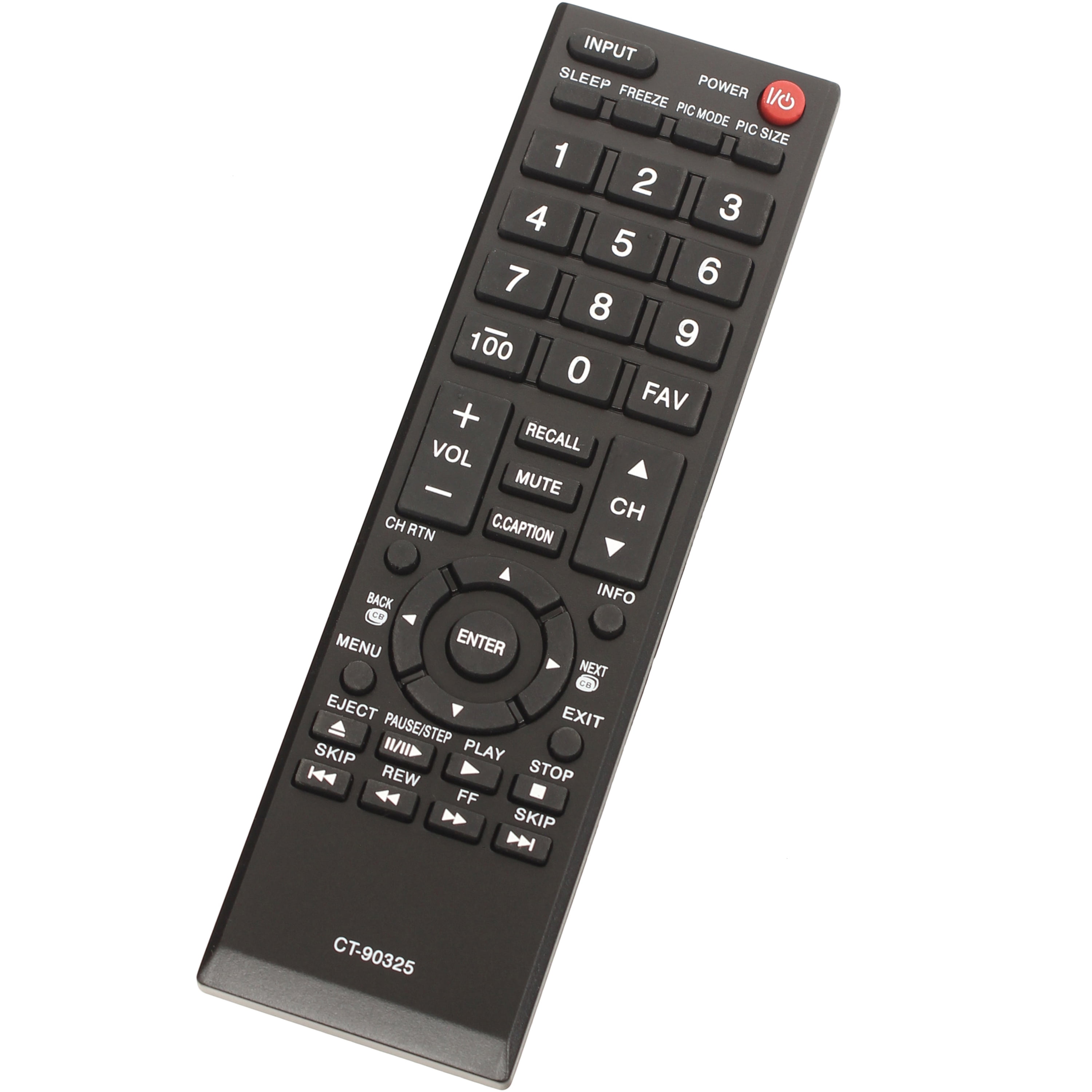 Generic Toshiba CT-90325 TV Remote Control (New) 55G310U / 55G310U1 / 55HT1  / 55HT1U / 55S41U / 55SL412U