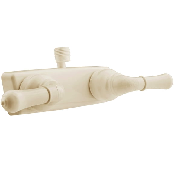 Dura Faucet (DF-SA100C-BQ) RV/Motorhome Shower Faucet Valve Diverter with Easy Turn Handles (Bisque Parchment)
