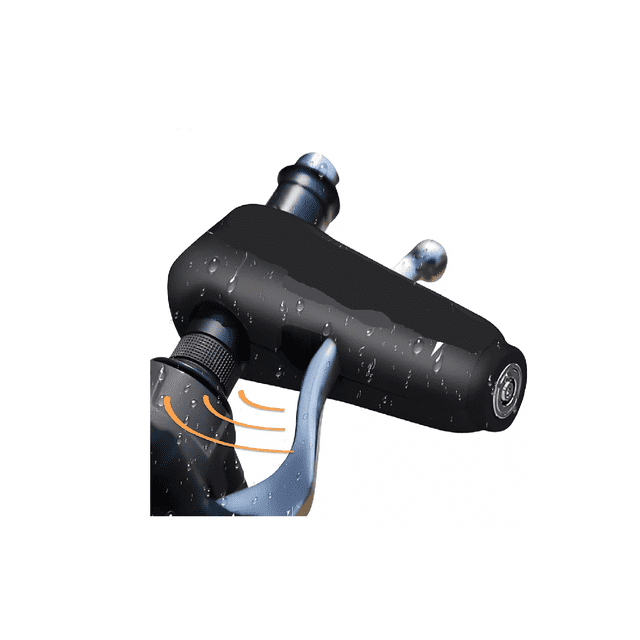 Alarma Motocicle Impermeable Freno Acelerador Candado negro