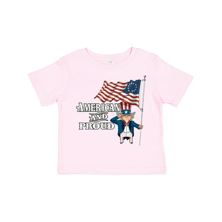 

Inktastic American and Proud Gift Toddler Boy or Toddler Girl T-Shirt