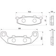 thumbnail image 5 of Daytona Motorcycle Brake Pad Red Pad Rear: RGV250 Gamma/Zephyr 400/GPX250R-2 etc. 79839, 5 of 5