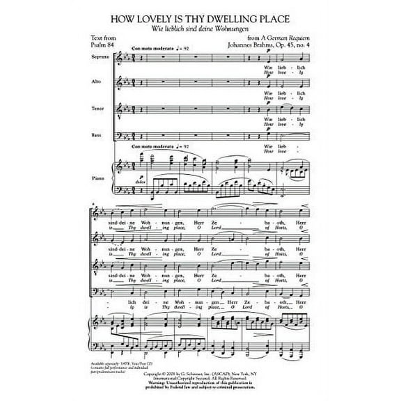 HOW LOVELY IS THY DWELLING PLACE