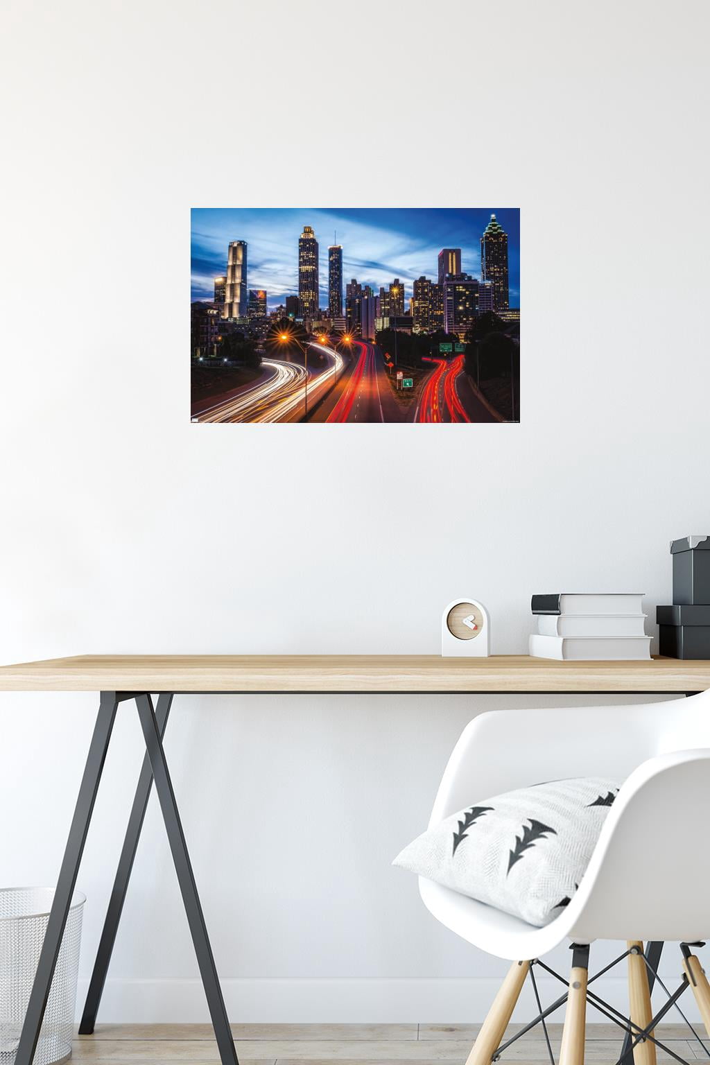 Cityscapes - Atlanta, Georgia Wall Poster, 14.725" x 22.375"