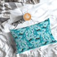 thumbnail image 5 of Fuzoiu Shark Wearing Sunglasses Print Pillow Case with Hidden Zipper,Pillow Covers,Soft and Comfortable Pillowcase-16"x24", 5 of 6