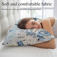 thumbnail image 5 of Blue Starfish Coastal Throw Pillow Covers, Eucalyptus Summer Nautical Shell Vintage Soft Breathable Pillow Cases with Invisible Zipper, Small Pillowcases for Couch Bed Sofa Chair 16x24 Inches, 5 of 9