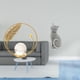 thumbnail image 2 of Estatua de bola de cristal,Estatuas de bolas de cristal para decoración del hogar,escritorio interior,Escultura de bola de cristal Figura de hierro Decoración,Figura de escritorio,Estatua de, 2 of 8
