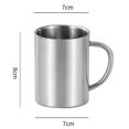 thumbnail image 2 of Juego de 2 tazas de acero inoxidable | Taza de café de doble pared | Juego de té | 300 ml | Tazas térmicas | Tazas de camping irrompibles | M&W, 2 of 5