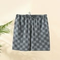 thumbnail image 2 of Men's Plus Size Sleep Shorts Akafmk Men Cotton Pajamas Shorts Soft Sleepwear Bottom Shorts Solid Color Loose Home Shorts Lightweight Loungewear Shorts with Pockets, 2 of 3