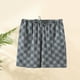 thumbnail image 1 of Pantalones cortos de verano para hombre, de gasa, de doble capa, finos y holgados, para dormir en casa, 1 of 3