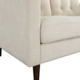 thumbnail image 2 of Grayburn Mid-Century 2-Cushion Loveseat in Cream Fabric, 2 of 9