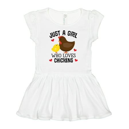 

Inktastic Just a Girl Who Loves Chickens Gift Baby Girl Dress