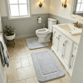 thumbnail image 2 of Softlife Bathroom Rug Sets 2 Pcs Absorbent Microfiber Washable Mats Dry Quickly Home Decor and Bath Room Accessories, 2 of 7