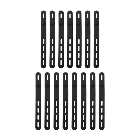 10/15 Pack Silicone Cable Ties Reusable Adjustable Organizer With Locking Buckle 130*12mm Secure Locking Mechanism Cable Ties