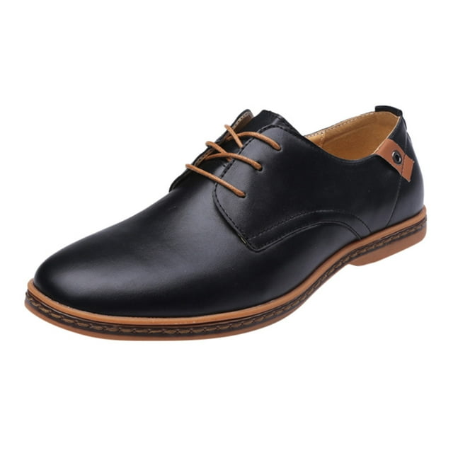 Chaussures de Mariage en Cuir pour Homme, Mode Décontractée, Unies, à Lacets, Chaussures d'Affaires pour Homme