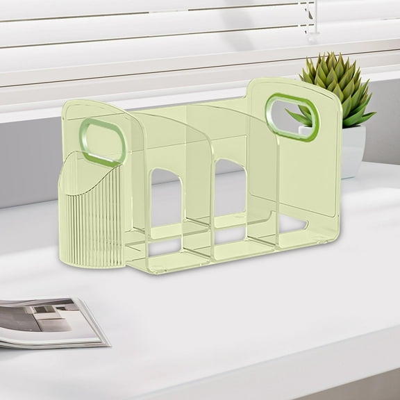 Tachiuwa File Holder Magazine Holder Divider Shelf Bookcase Purse Organizer File Folder Rack Desk Organizer for Home Classroom Desktop 28cmx14cmx15cm