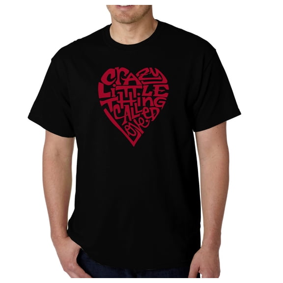 LA Pop Art Men's Word Art T-shirt - Crazy Little Thing Called Love