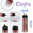 thumbnail image 4 of Ceya 3.8oz/ 110g Polvo de brillo ultra fino Brillo de oro rosa 1/128, 4 of 5
