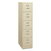HON H315.P.L 310 Series 15 in. x 26.5 in. x 60 in. Vertical File with 5 Letter-Sized Drawers - Putty