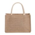 thumbnail image 2 of Moontgen Burlap Tote Bags Blank Jute Beach Handbag Gift Bags with Handle (S), 2 of 9
