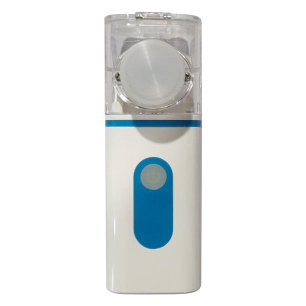 Inteprter Inhalador para adultos, atomizador de niebla portátil de mano de 2W, dispositivo de vapor impermeable de 10ml Suministros de limpieza para el hogar azul