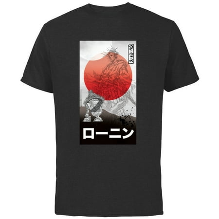 Star Wars: Visions Anime The Duel Ronin and Droid Samurai - Short Sleeve Cotton T-Shirt for Adults - Customized-Black