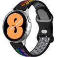 thumbnail image 1 of Compatible with Samsung Galaxy Watch 4 /Active 2 Bands 40mm 44mm, 20mm Breathable Silicone Strap for Galaxy Watch 4 Classic 42mm 46mm/Watch 3 41mm/Gal, 1 of 4