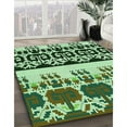 thumbnail image 2 of Ahgly Company Indoor Rectangle Patterned Light Green Area Rugs, 8' x 12', 2 of 6