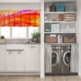 thumbnail image 5 of LALILO Kitchen Curtains and Valances Set of 3 36" Abstraction Window Treatment Tiers for Window Decor, 5 of 5