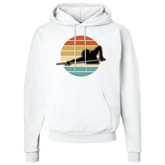 Inktastic Billiards Pool Player Retro Sunset Adult Hoodie Sweatshirt