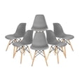 thumbnail image 1 of Set de 6 Sillas Eames Big Room Estructura Modernas Silla Comedor gris, 1 of 7