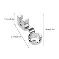 thumbnail image 2 of Low Shank Quilting Guide Presser Foot for Home Sewing Machine, Ruler Foot Attachment for Straight Line Stitching and Pattern Making, Sewing Accessory for Quilters and DIY Projects, 2 of 4