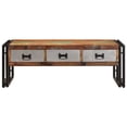 thumbnail image 3 of vidaXL Coffee Table with 3 Drawers Solid Reclaimed Wood 100x50x35 cm, 3 of 5
