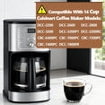 thumbnail image 2 of 14-Cup Coffee Pot Replacement for Cuisinart Coffee Maker DCC-220, DCC-2600, DCC-2800,DCC-3200P1,CBC-7000PC,CBC-7200PC,CBC-7400PC,DCC-1800FR. Glass Carafe Replacement for Cuisinart with Sturdy Handle., 2 of 3