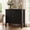 Black, variant on 32 Inch Fluted Nightstand with Charging Station, 3 Drawers Bedside Table with Storage, Modern Tall Side Table for Bedroom Living Room