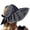 Black, variant on Beach Hats for Women Unisex Foldable Empty Top Wide Brim Sun Hat Face Brick Red One Size
